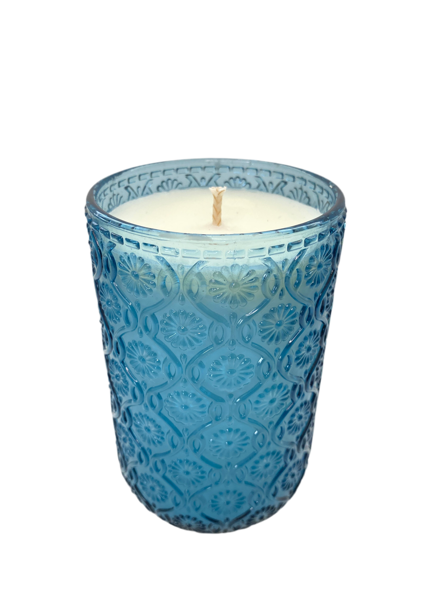 Tall Floral Soy candle